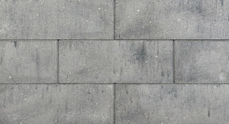 Stackton Zaunsteine mit steinglatter Oberfläche in Silbergrau